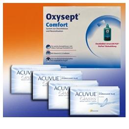  Acuvue Oasys 6er: 4 Boxen + Oxysept 3-Monats Premium Pack 