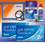  AirOptix plus HydraGlyde 6er: 2 Boxen + AOSept HydraGlyde Flight 