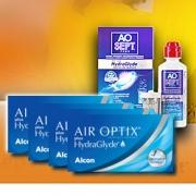  AirOptix plus HydraGlyde 6er: 4 Boxen + AOSept HydraGlyde 90ml 